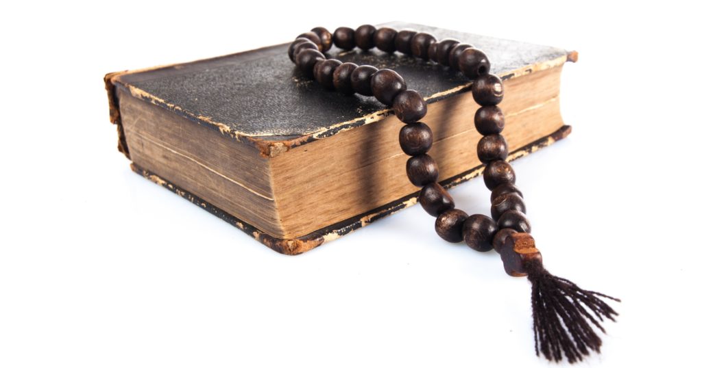 rosary with bible